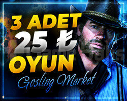 SEÇECEĞİNİZ 3 OYUN 25 TL HEDİYELİ