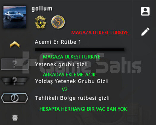 CSGO PRIME | 2 MADALYA | MAGAZA TR YESIL FAKTOR