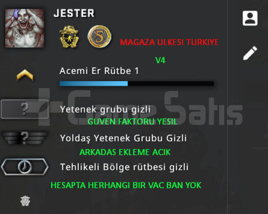 CSGO PRIME | 2 MADALYA | MAGAZA TR YESIL FAKTOR