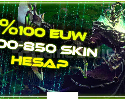 +1500Satış/EuwSunucu 200-850 Skin Dopdolu Hesaplar