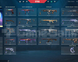 Ucuza Valorant Her Silahta Skin Olan Hesap