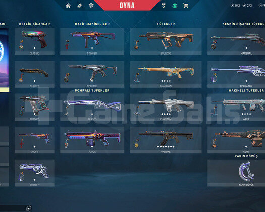 Ucuza Valorant Her Silahta Skin Olan Hesap