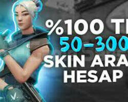 50-300 SKİN ARASI 100 TR RANDOM HESAP +1HEDİYELİ