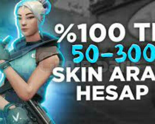 50-300 SKİN ARASI 100 TR RANDOM HESAP +1HEDİYELİ