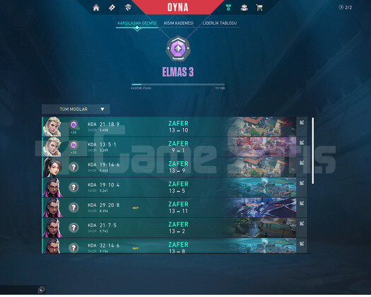 20LVL DİA3 7 MAÇ İMMO MMR SMURF ACC ALANA