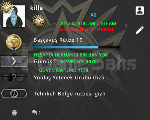 CSGO PRIME | 2019 MADALYA | MAGAZA TR YESIL FAKTOR