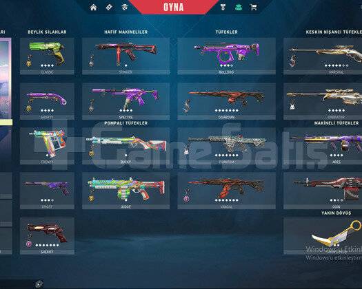 Çok Ucuza Valorant Her Silahta Skin Olan Hesap