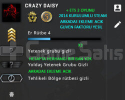 CSGO PRIME 2 MADALYA GUVEN FAKTORU YESIL + ETS 2