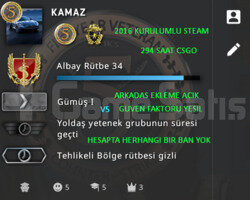 CSGO PRIME | 2 MADALYA | GUVEN FAKTORU YESIL