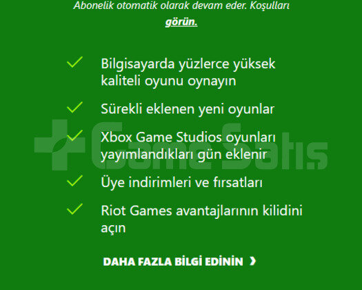 3 AYLIK XBOX GAME PASS
