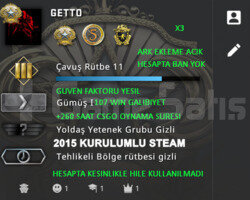 CSGO PRIME | 3 MADALYA | GUVEN FAKTORU YESIL