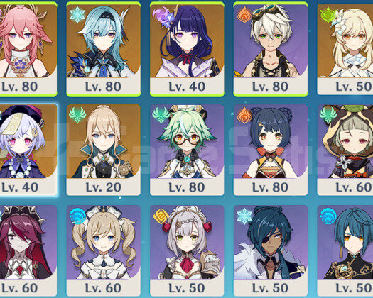 EU/AR48 6X5 /Raiden+Yae Miko+Eula+ Skyward Spine