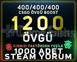 HEDİYELİ! 400 / 400 / 400 övgü