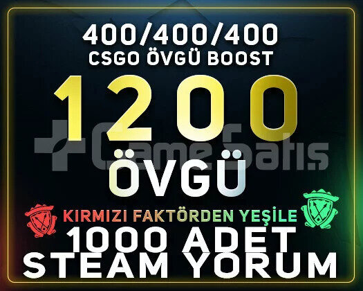 HEDİYELİ! 400 / 400 / 400 övgü