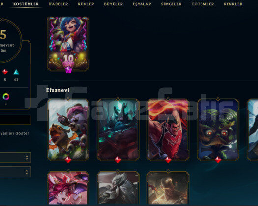 Lol TR Plat Elo 322 level