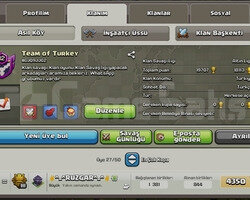 COC EFSANE İSİMLİ 12.5 SEVİYE KLAN