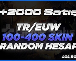 +2000 SATIŞ TR/EUW 100-400 SKİN DOLU HESAPLAR