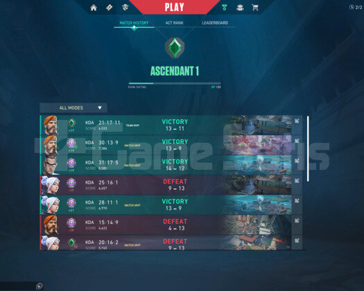 Yücelik 1/27KP Yüksek MMR Hesap