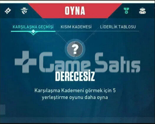UNRANKED RANKED HAZIR TR MAİLLİ - ANINDA TESLİM
