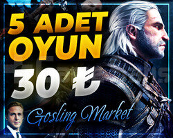SEÇECEĞİNİZ 5 OYUN 30 TL + GARANTİ