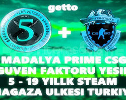 2 MADALYA | PRIME CSGO | MAGAZA TR YESIL FAKTOR