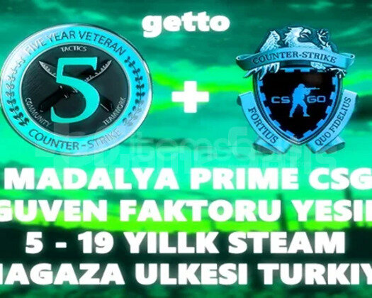 2 MADALYA | PRIME CSGO | MAGAZA TR YESIL FAKTOR