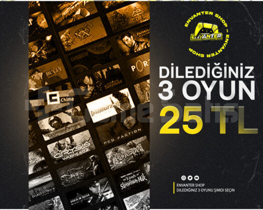 İstediğin 3 Oyun + Garanti