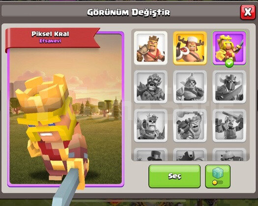 TH 9 PİKSEL ARKA PLAN VE PİKSEL KRAL BARBAR