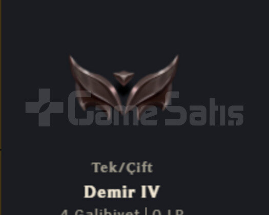 4 Win 40 Lose Demir 4 0 LP 10875 Mavi Öz