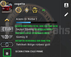 CSGO PRIME | 3 MADALYALI | GUVEN FAKTORU YESIL