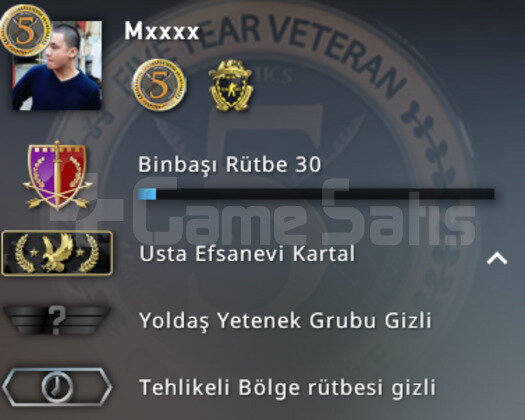 5 YIL VE SADAKAT ROZETLİ CSGO PRIME HESAP