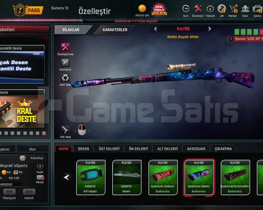 55 Level +6 Set Full Quantumlu Ucuza
