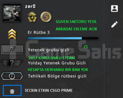 CSGO PRIME | 2 MADALYALI | GUVEN FAKTORU YESIL