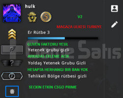2 MADALYA | PRIME CSGO | MAGAZA TR YESIL FAKTOR