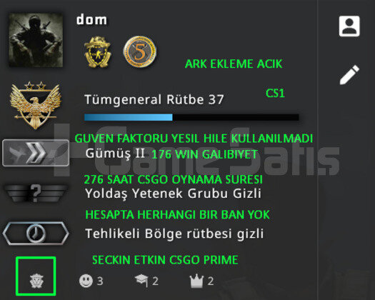 2 MADALYA | FULL PRIME CSGO | GUVEN FAKTORU YESIL