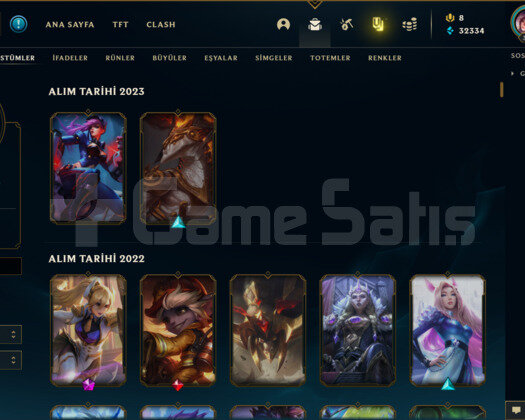 227 KOSTÜMLÜ 363 LEVEL EFSANE TR HESAP