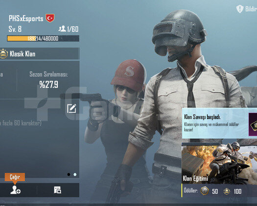 8.5 SV PUBG KLAN İSİM DEĞİŞTİRME AKTİF