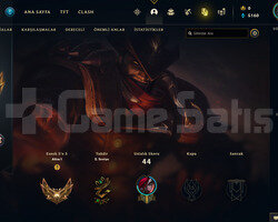 TR Gold 1 | 3 Kostüm - 30 Hero | LoL Hesap