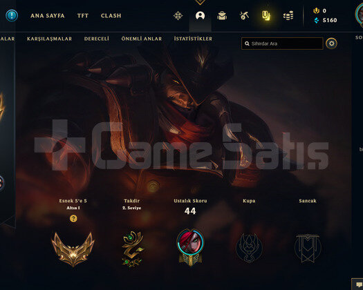 TR Gold 1 | 3 Kostüm - 30 Hero | LoL Hesap