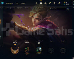 TR Gold 4 | 10 Kostüm - 33 Hero | LoL Hesap