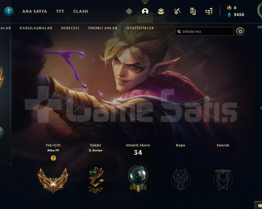 TR Gold 4 | 10 Kostüm - 33 Hero | LoL Hesap