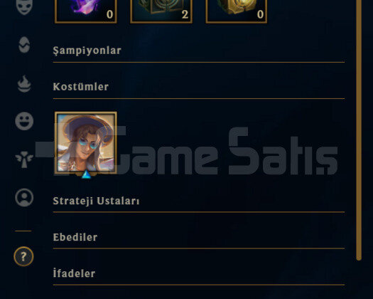 TR 75 WR Gold 1 | 3 Kostüm - 23 Hero| LoL Hesap