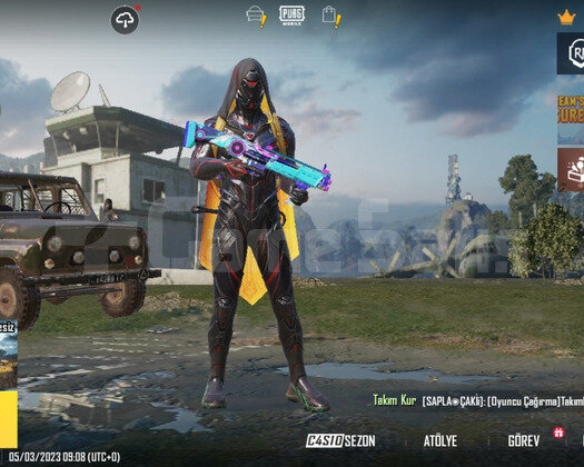 35 lvl hesap 180 ucu royql pas ile 300 uc