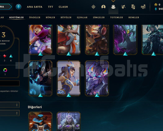 TR Plat 4 | 13 Kostüm - 43 Hero | LoL Hesap