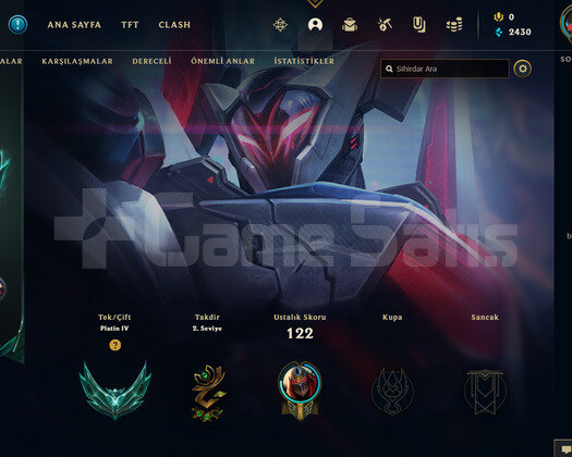 TR Plat 4 | 13 Kostüm - 43 Hero | LoL Hesap