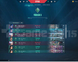 VALORANT YÜCELİK 3 +25 SMURF ACC İMMO3 MMR
