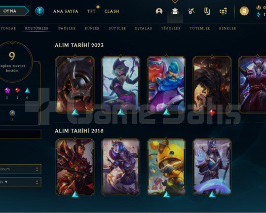 LOL GOLD 4 GÜZEL SKİNLİ hesap