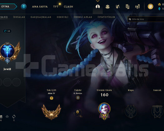 LOL GOLD 4 GÜZEL SKİNLİ hesap