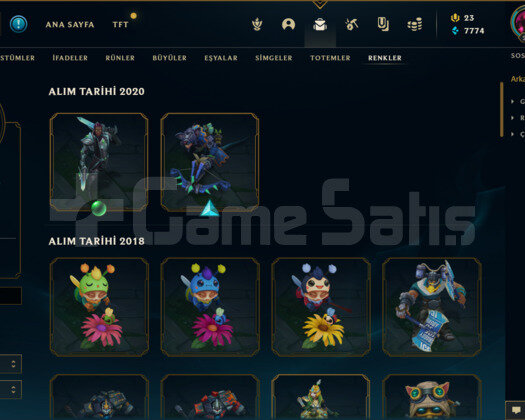 265 KOSTÜMLÜ 208 LEVEL EFSANE TR HESAP
