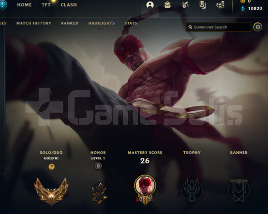 EUW G3 LEE SİN SIRALAMA 11K M.Ö BOL KOSTÜMLÜ ACC!!